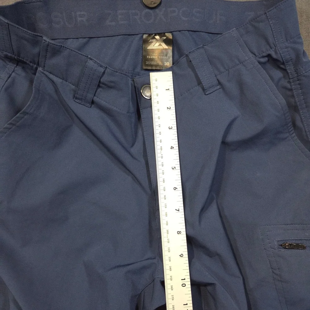 ZeroXposur Cargo Shorts Mens 30 Blue Travel Series Lightweight Outdoor Active